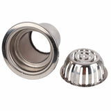 Roof Floor Drain Stainless Steel Non Blocking Balcony Outdoor Rain Bucket Drainage Parts Round 5in