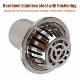 Roof Floor Drain Stainless Steel Non Blocking Balcony Outdoor Rain Bucket Drainage Parts Round 5in - Extra Image
