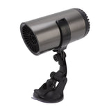 Car Heater Front Windshield Defogging Heater Defroster Car Air Purifying Heater 12V with Suction Cup Bracket - Side View