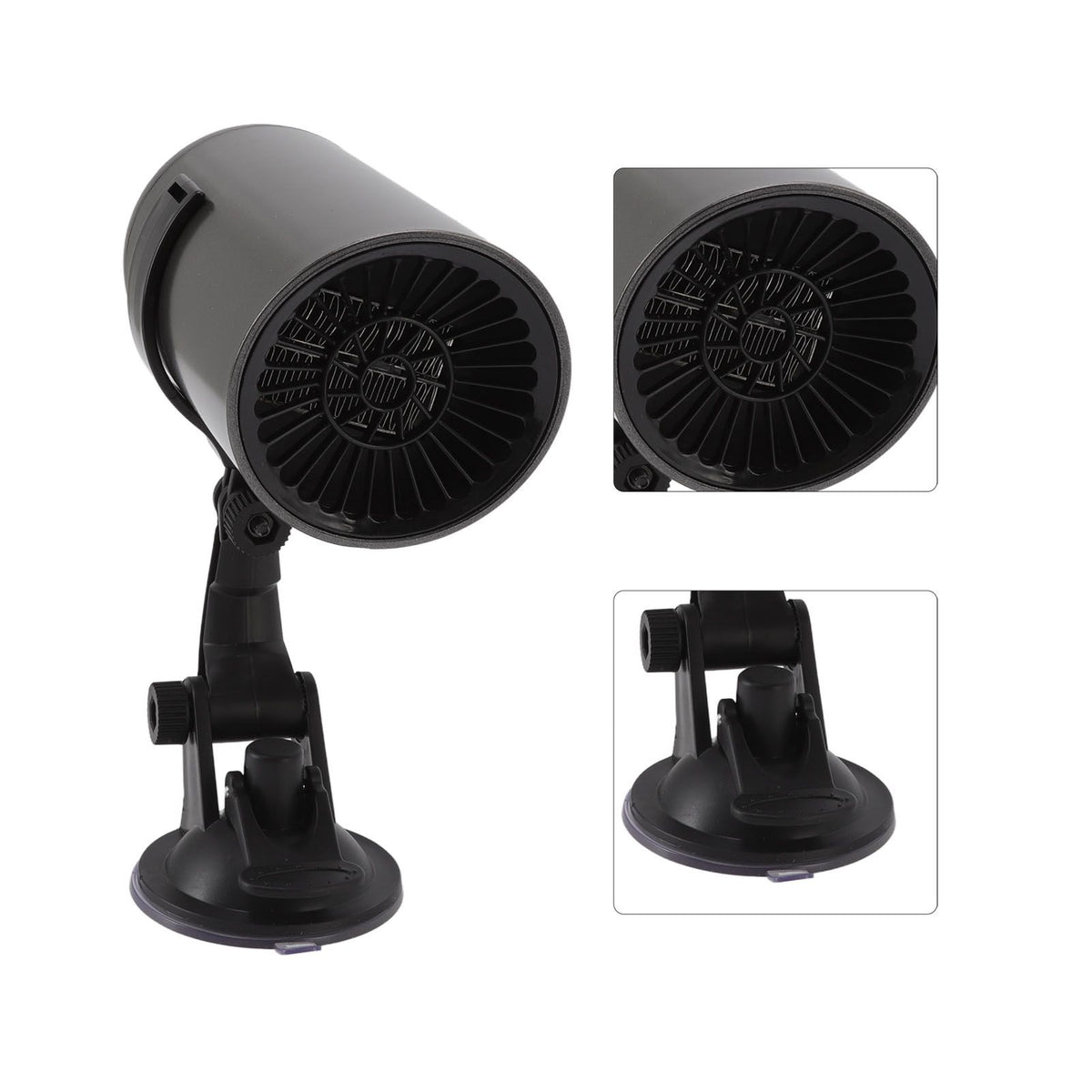 Car Heater Front Windshield Defogging Heater Defroster Car Air Purifying Heater 12V with Suction Cup Bracket