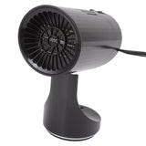 Black Portable Car Heater Quick Heating Automatic Overheat Protection Car Windshield Defroster 150W 24V - Top-Down View