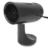 Black Portable Car Heater Quick Heating Automatic Overheat Protection Car Windshield Defroster 150W 24V - 45-Degree Angle