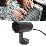 Black Portable Car Heater Quick Heating Automatic Overheat Protection Car Windshield Defroster 150W 24V