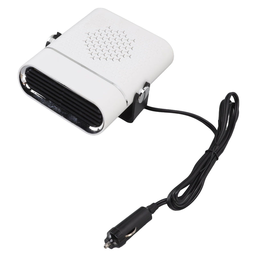 Car Heater Portable Fast Heating 360 Degree Rotation Car Heater Windscreen Defroster Defogger 12V White
