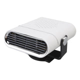 Car Heater Portable Fast Heating 360 Degree Rotation Car Heater Windscreen Defroster Defogger 12V White
