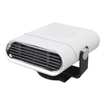 Car Heater Portable Fast Heating 360 Degree Rotation Car Heater Windscreen Defroster Defogger 12V White