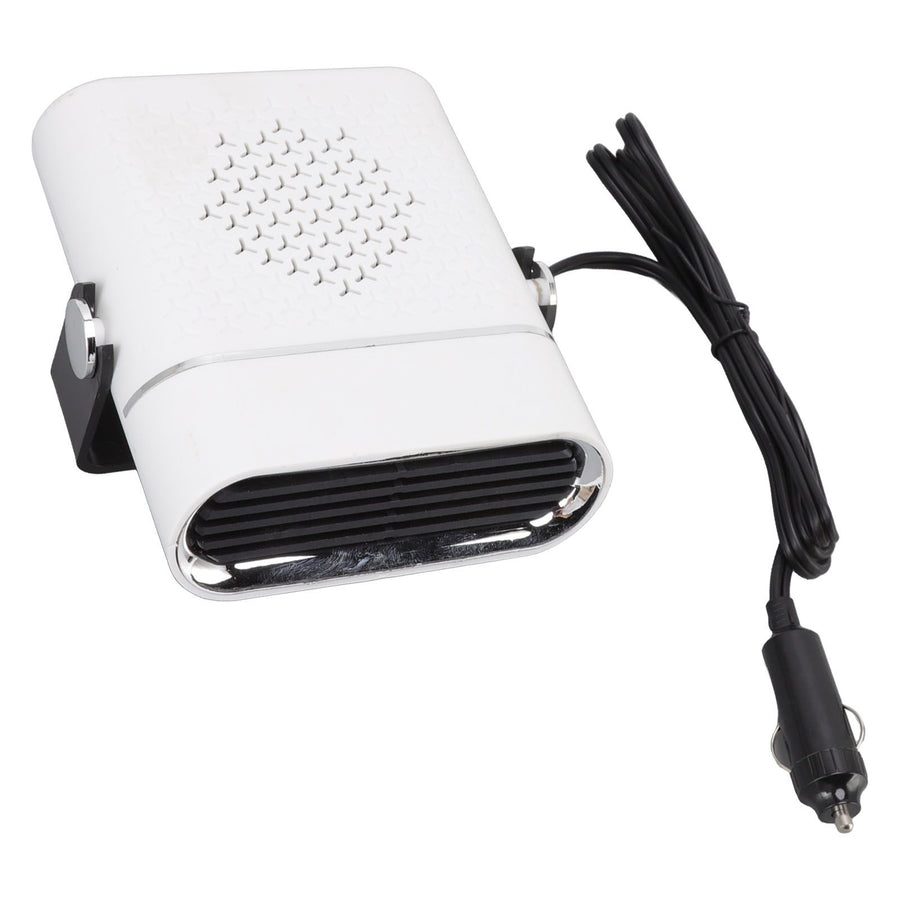 Car Heater Portable Fast Heating 360 Degree Rotation Car Heater Windscreen Defroster Defogger 12V White