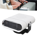 Car Heater Portable Fast Heating 360 Degree Rotation Car Heater Windscreen Defroster Defogger 12V White
