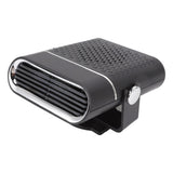 Car Heater Portable Fast Heating 360 Degree Rotation Car Heater Windscreen Defroster Defogger 12V Black - Top-Down View