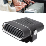 Car Heater Portable Fast Heating 360 Degree Rotation Car Heater Windscreen Defroster Defogger 12V Black