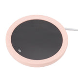 USB Coffee Mug Warmer Electric Gravity Switch 55 Celsius Degree Milk Heating Plate for Office Pink