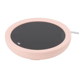 USB Coffee Mug Warmer Electric Gravity Switch 55 Celsius Degree Milk Heating Plate for Office Pink