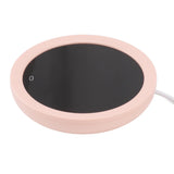 USB Coffee Mug Warmer Electric Gravity Switch 55 Celsius Degree Milk Heating Plate for Office Pink