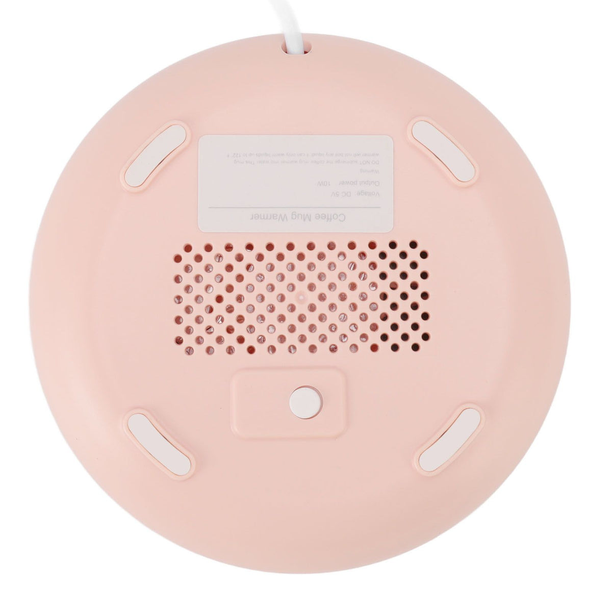 USB Coffee Mug Warmer Electric Gravity Switch 55 Celsius Degree Milk Heating Plate for Office Pink