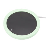 USB Coffee Mug Warmer Electric Gravity Switch 55 Celsius Degree Milk Heating Plate for Office Green