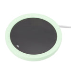 USB Coffee Mug Warmer Electric Gravity Switch 55 Celsius Degree Milk Heating Plate for Office Green