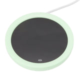 USB Coffee Mug Warmer Electric Gravity Switch 55 Celsius Degree Milk Heating Plate for Office Green