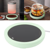 USB Coffee Mug Warmer Electric Gravity Switch 55 Celsius Degree Milk Heating Plate for Office Green