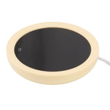 USB Coffee Mug Warmer Electric Gravity Switch 55 Celsius Degree Milk Heating Plate for Office Yellow - Top-Down View