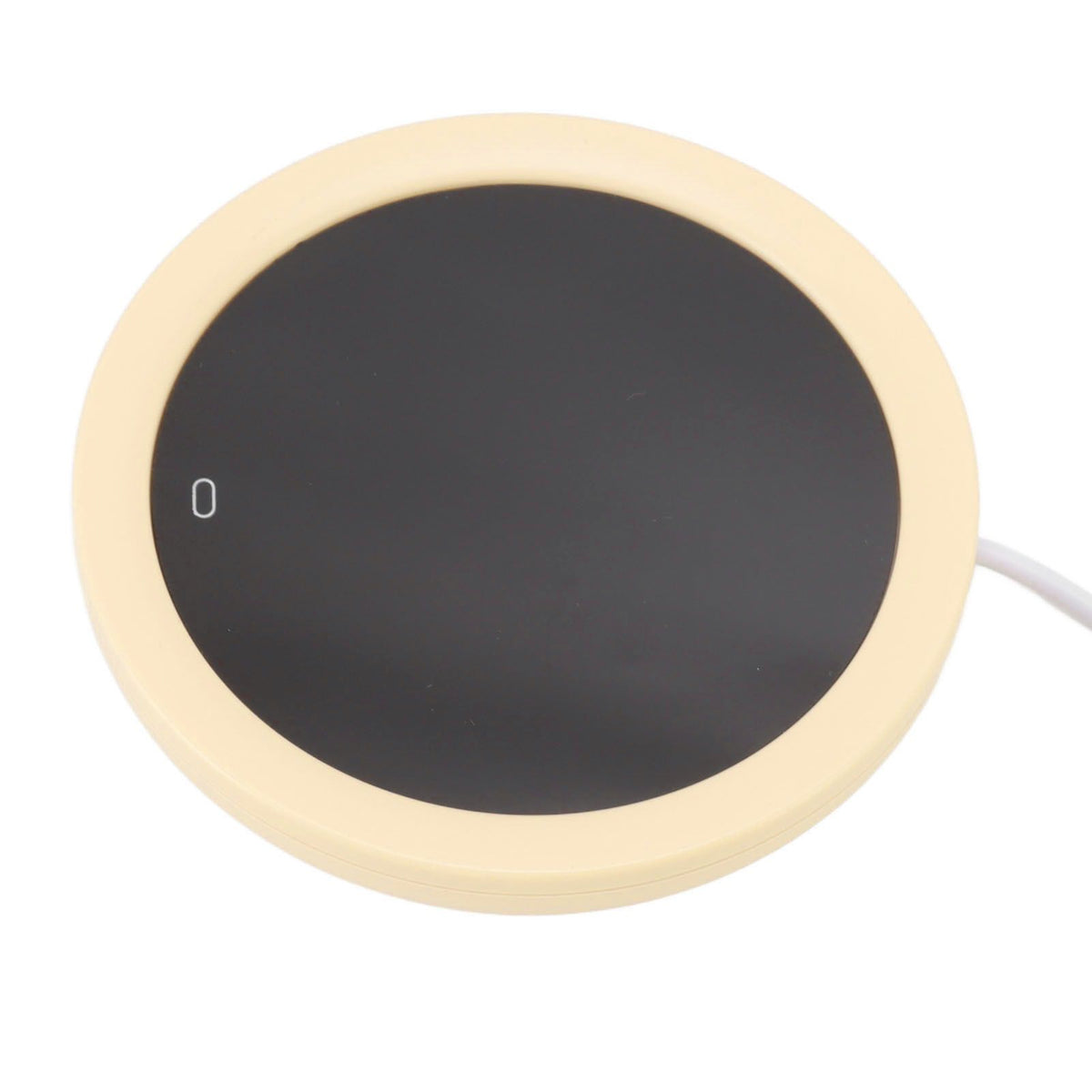 USB Coffee Mug Warmer Electric Gravity Switch 55 Celsius Degree Milk Heating Plate for Office Yellow
