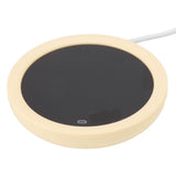 USB Coffee Mug Warmer Electric Gravity Switch 55 Celsius Degree Milk Heating Plate for Office Yellow - Close-Up Angle