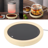 USB Coffee Mug Warmer Electric Gravity Switch 55 Celsius Degree Milk Heating Plate for Office Yellow - Extra Image
