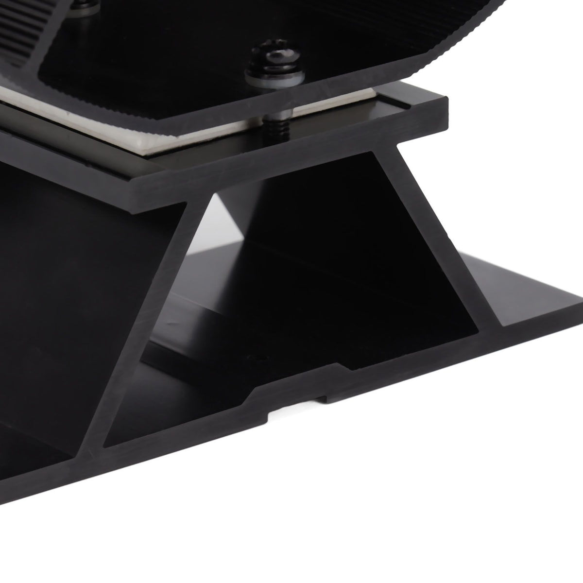 Heat Powered Stove Fan Aluminum Alloy 4 Blades Strong Wind Fireplace Fan for Home