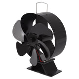 6 Blades Fireplace Fan Thermoelectric Module Wood Stove Fan Heat Powered Wood Burning Air Circulation Fan for Home