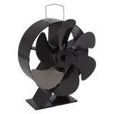 6 Blades Fireplace Fan Thermoelectric Module Wood Stove Fan Heat Powered Wood Burning Air Circulation Fan for Home - Top-Down View
