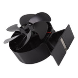 6 Blades Fireplace Fan Thermoelectric Module Wood Stove Fan Heat Powered Wood Burning Air Circulation Fan for Home - Extra Image