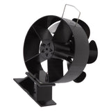 6 Blades Fireplace Fan Thermoelectric Module Wood Stove Fan Heat Powered Wood Burning Air Circulation Fan for Home
