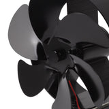 6 Blades Fireplace Fan Thermoelectric Module Wood Stove Fan Heat Powered Wood Burning Air Circulation Fan for Home