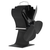 4 Blade Fireplace Fan Aluminium Alloy Heat Powered High Temperature Resistant Stove Fan for Home - Close-Up Angle