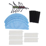Robot Cleaner Rag Filter Set Replaceable Reusable Robot Cleaner Side Brush Set for Yeedi K600 K700 K680