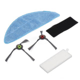 Robot Cleaner Rag Filter Set Replaceable Reusable Robot Cleaner Side Brush Set for Yeedi K600 K700 K680