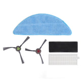 Robot Cleaner Rag Filter Set Replaceable Reusable Robot Cleaner Side Brush Set for Yeedi K600 K700 K680