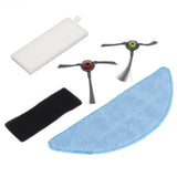 Robot Cleaner Rag Filter Set Replaceable Reusable Robot Cleaner Side Brush Set for Yeedi K600 K700 K680
