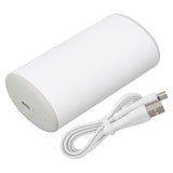 6000mAh Mini Hand Warmer Two Gears Double Protection USB Charging Pocket Heater for Winter Outdoor White
