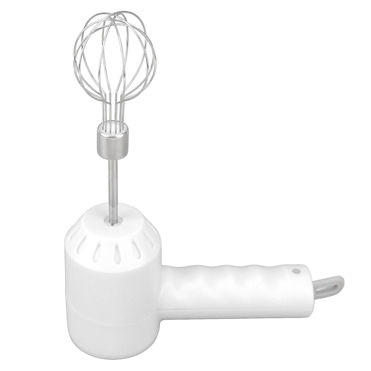 Cordless Electric Hand Mixer USB Rechargable Handheld Eggbeater Electric Milk Frother with 2 Stir Sticks for Home White