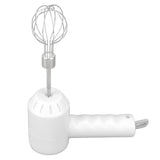 Cordless Electric Hand Mixer USB Rechargable Handheld Eggbeater Electric Milk Frother with 2 Stir Sticks for Home White