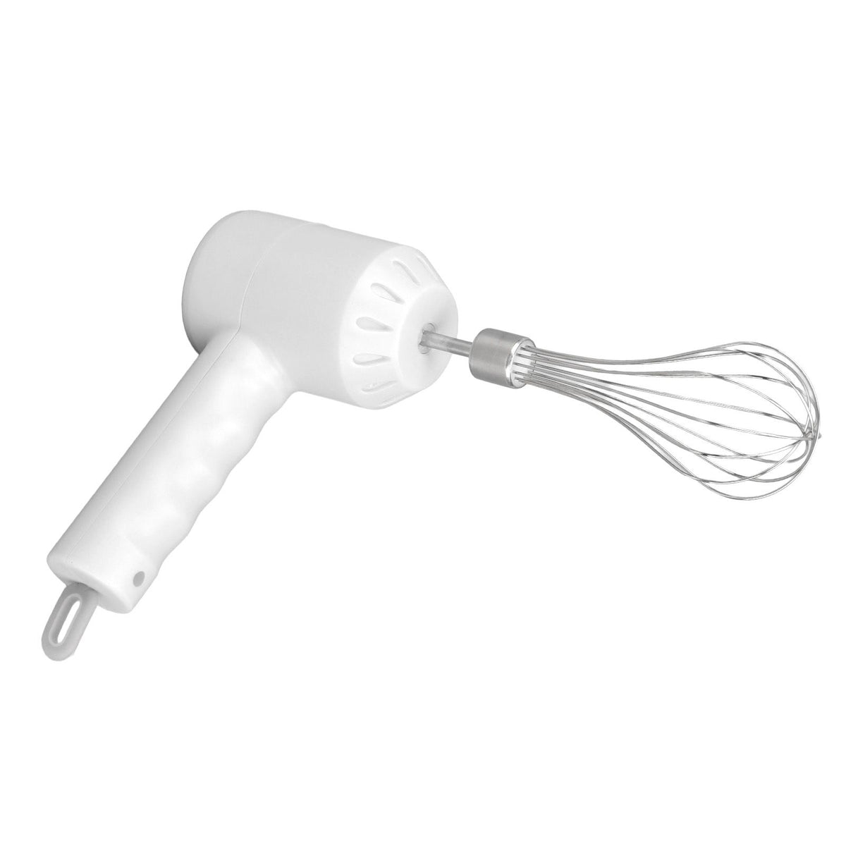 Cordless Electric Hand Mixer USB Rechargable Handheld Eggbeater Electric Milk Frother with 2 Stir Sticks for Home White