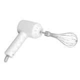 Cordless Electric Hand Mixer USB Rechargable Handheld Eggbeater Electric Milk Frother with 2 Stir Sticks for Home White