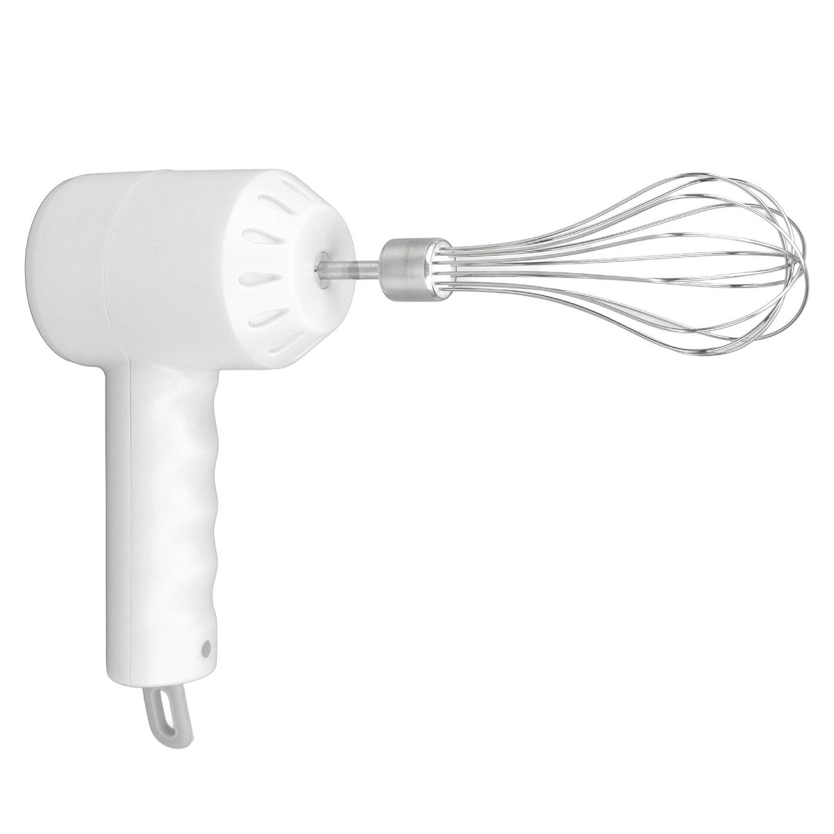 Cordless Electric Hand Mixer USB Rechargable Handheld Eggbeater Electric Milk Frother with 2 Stir Sticks for Home White