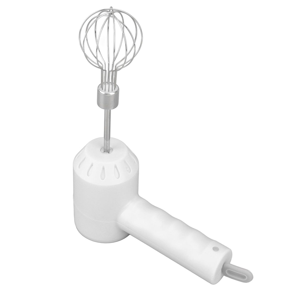 Cordless Electric Hand Mixer USB Rechargable Handheld Eggbeater Electric Milk Frother with 2 Stir Sticks for Home White
