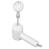 Cordless Electric Hand Mixer USB Rechargable Handheld Eggbeater Electric Milk Frother with 2 Stir Sticks for Home White