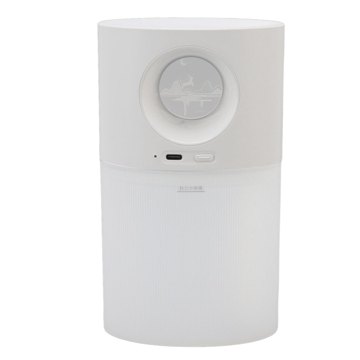 Mini Humidifier Quiet USB Rechargeable Fine Mist Portable Desktop Humidifier with Night Light for Home Office 350ml White