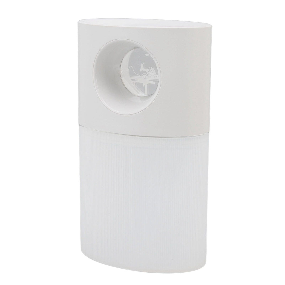 Mini Humidifier Quiet USB Rechargeable Fine Mist Portable Desktop Humidifier with Night Light for Home Office 350ml White