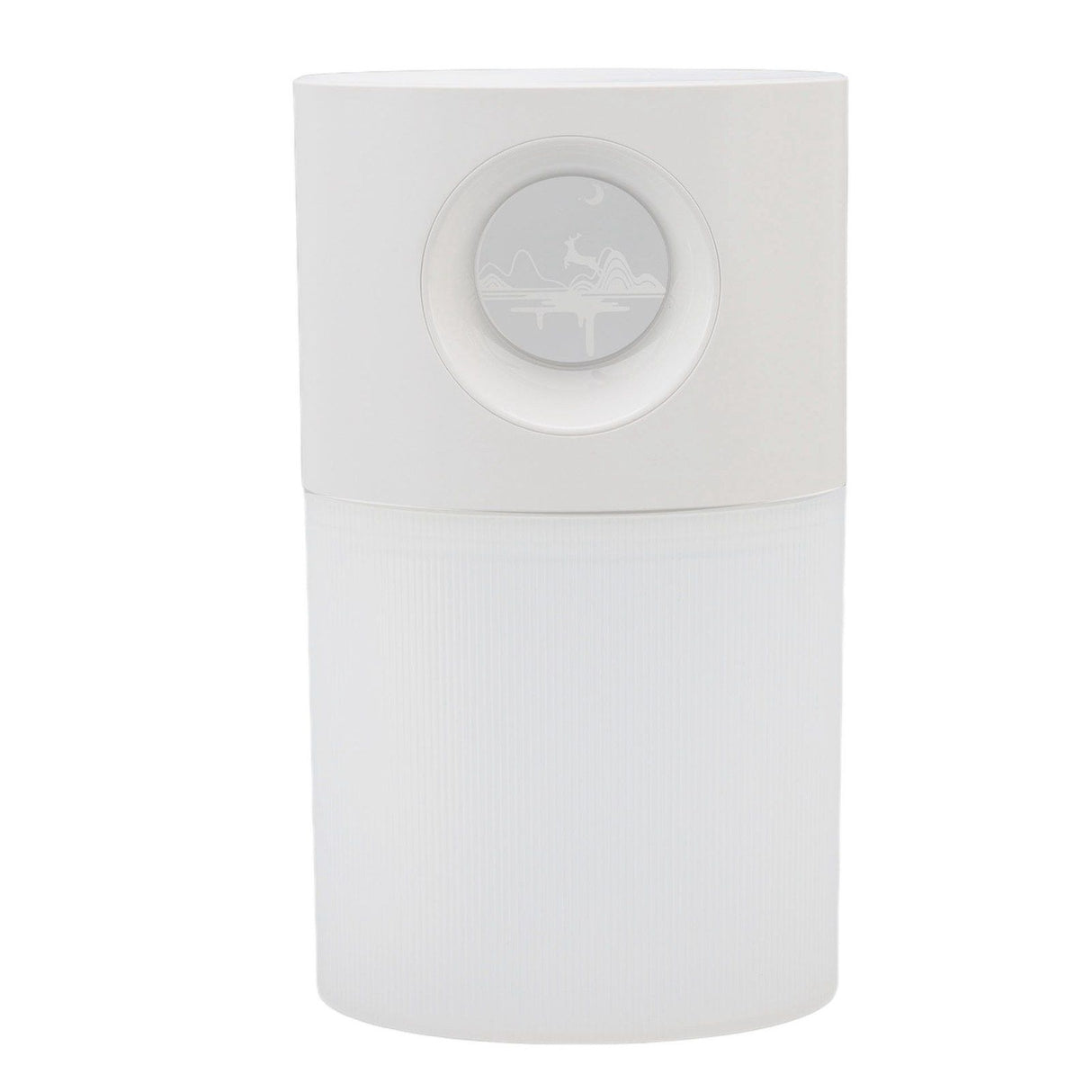 Mini Humidifier Quiet USB Rechargeable Fine Mist Portable Desktop Humidifier with Night Light for Home Office 350ml White