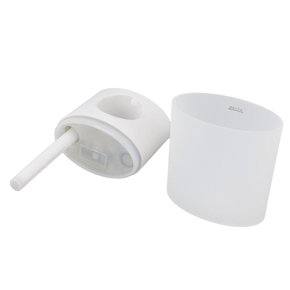 Mini Humidifier Quiet USB Rechargeable Fine Mist Portable Desktop Humidifier with Night Light for Home Office 350ml White