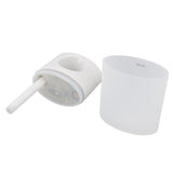 Mini Humidifier Quiet USB Rechargeable Fine Mist Portable Desktop Humidifier with Night Light for Home Office 350ml White